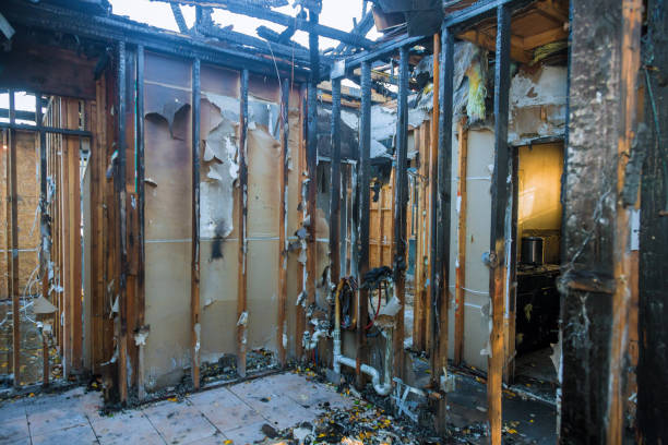 Professional Emergency Fire Cleanup technician working in Lake Jackson, TX